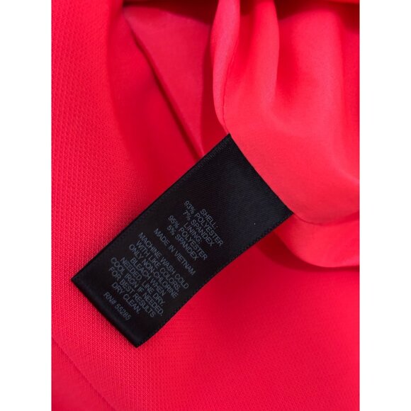 Express Womens Blazer Jacket Size 2 Hot Pink Stretch 1 Button Career Party - Picture 5 of 6